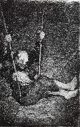 Francisco Goya Old man on a Swing oil on canvas